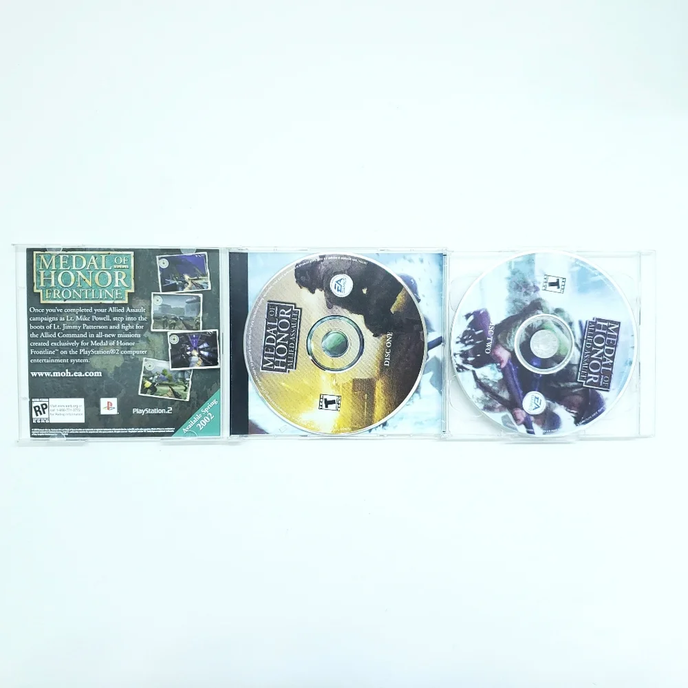 Medal of Honor: Allied Assault (PC CD-ROM, 2002) Video Game Retail Box & Manual